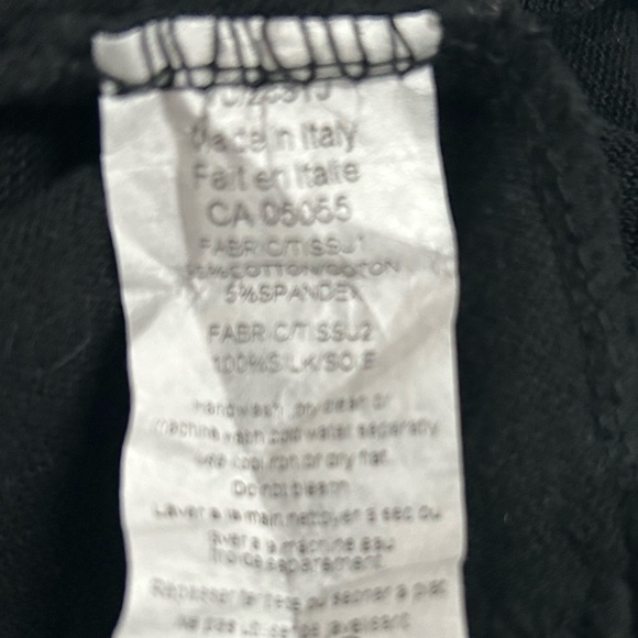 M Made in Italy Cotton Sweater with Silk Trim - Picture 8 of 10